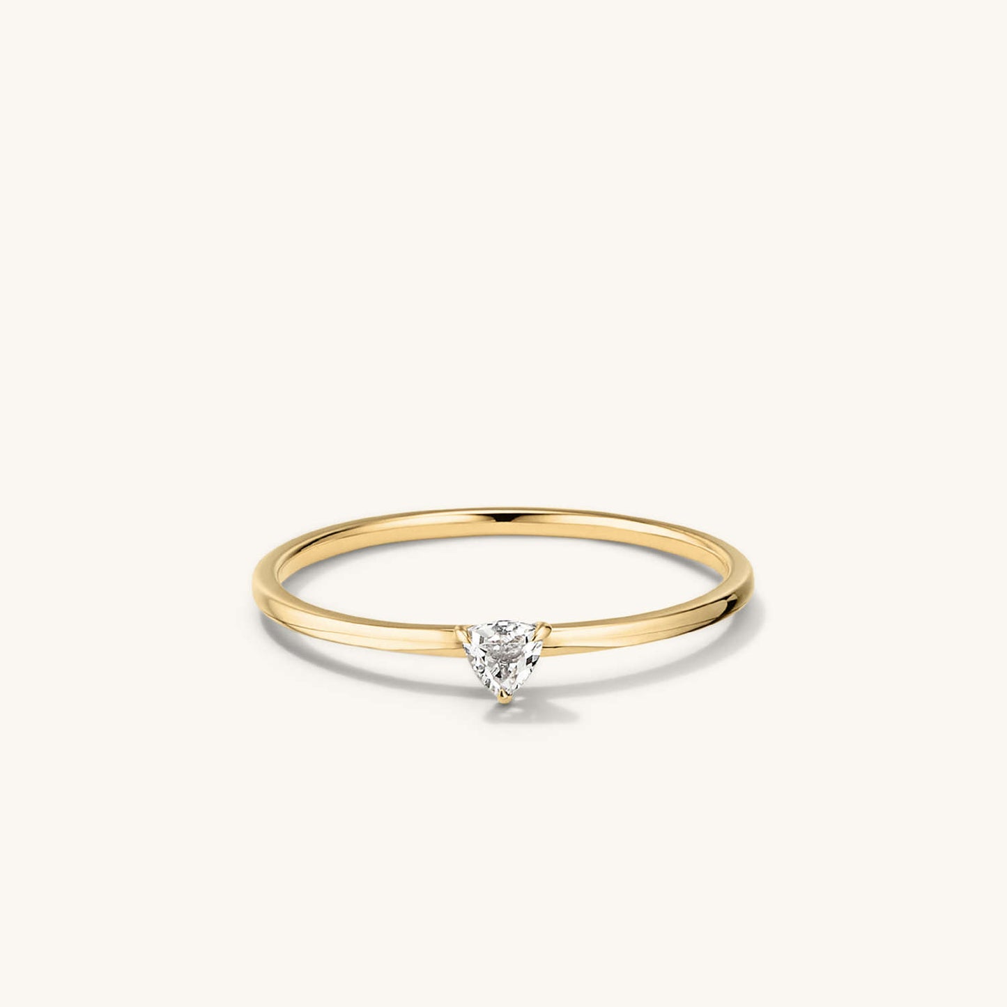 Gemstone Trillion Stacker Ring For Her
