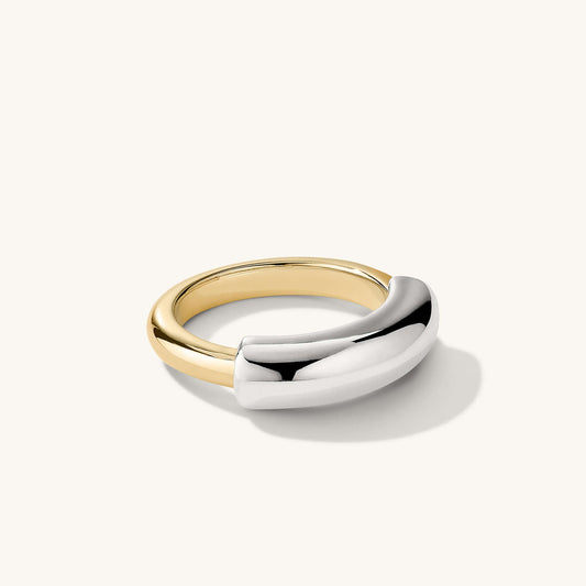 Mixed Tube Ring For Her