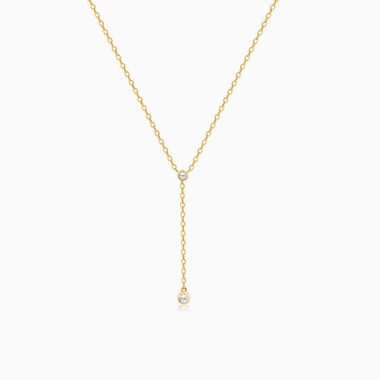 Golden Drop Necklace For Her