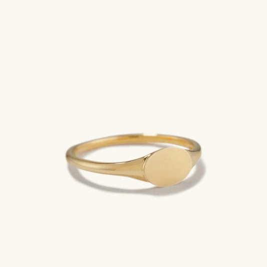 Oval Signet Ring For Her